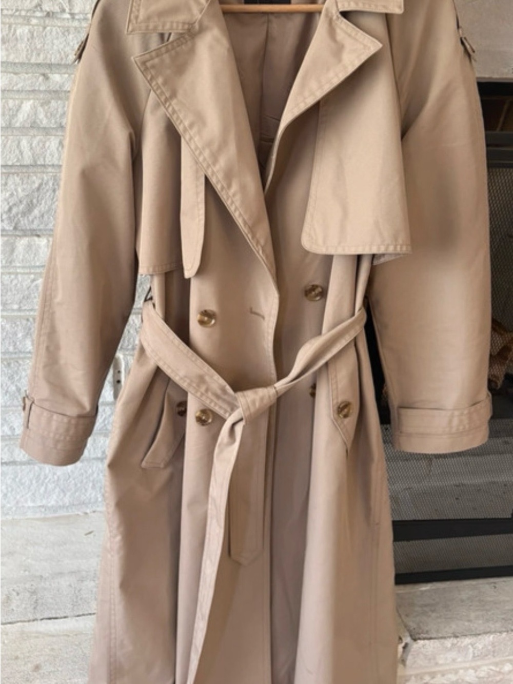 Banana Republic Tan Trench Coat with Belt